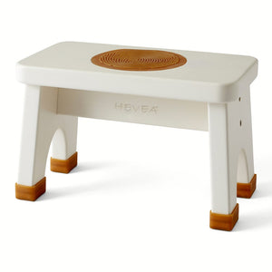 Hevea Rubberwood Stool - Marshmallow White Default Title