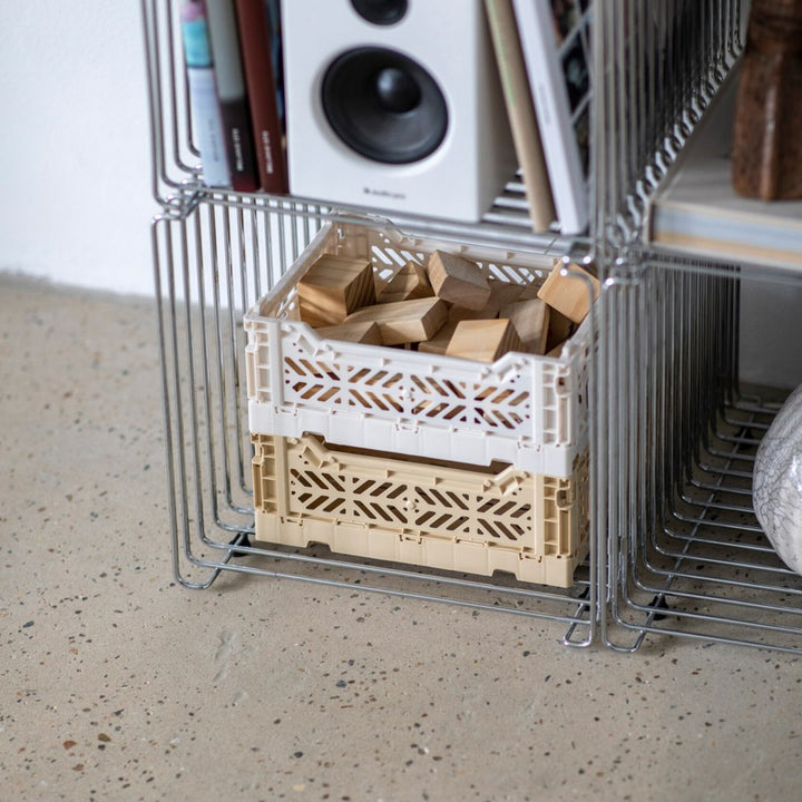 Aykasa Midi Foldable Storage Crate - Warm Taupe