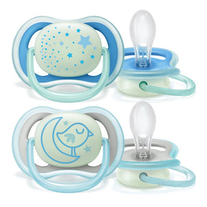 Avent Ultra Air Night Pacifiers - Blue (6-18 Months) Default Title