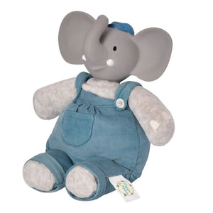 Tikiri Mini Plush Toy with Natural Rubber Head - Alvin the Elephant (8 inch) Default Title