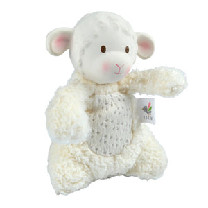 Tikiri Plush Toy with Natural Rubber Head - Bahbah the Lamb (5.9 inch) Default Title