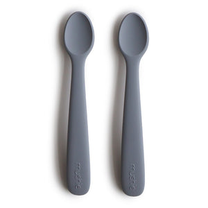 Mushie 2-Pack Silicone Feeding Spoons Tradewinds