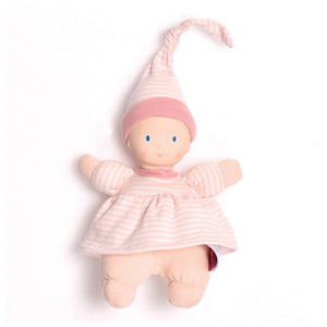 Tikiri Bonikka Collection Precious Baby Plush Doll - Pink Stripe (7 inch) Default Title