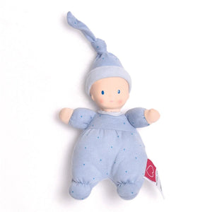 Tikiri Bonikka Collection Precious Baby Plush Doll - Blue Dot (7 inch) Default Title