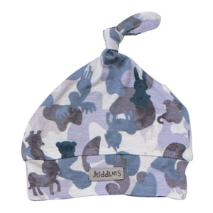 Juddlies Camoose Collection Bamboo Hat - Blue (0-4 Months) (78786) (Open Box) Default Title