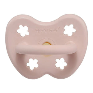 Hevea Colourful Orthodontic Pacifier - Powder Pink Flowers (0-3 Months) (78795) (Open Box) Default Title