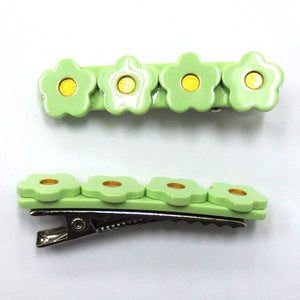 Lox Lion 2-Pack Acrylic Barrettes - Sage Default Title