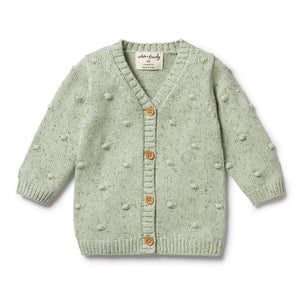 Wilson+Frenchy Knitted Button Cardigan - Sage (6-12 Months, 8-10 Kg) Default Title