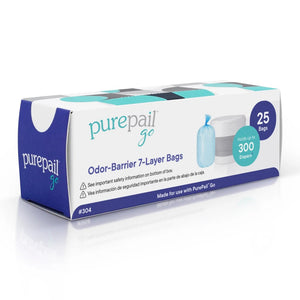 PurePail Refill Bags for Go Portable Diaper Pails - 25 Bags Default Title