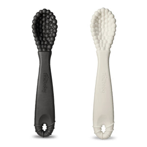 RaZbaby RaZberry 2-Pack Silicone Training Spoons - Black/White Default Title