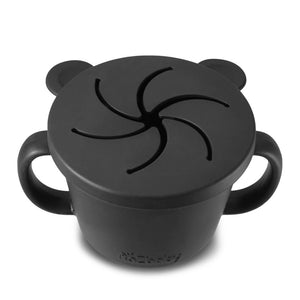 RaZbaby OSO-Snack Silicone Snack Cup - Black Default Title