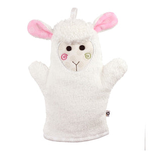 Zoocchini Cotton Terry Bath Mitt - Lola the Lamb Default Title