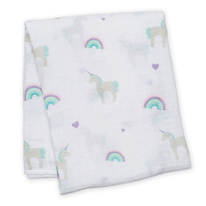 Lulujo Cotton Muslin Swaddle - Unicorn Default Title