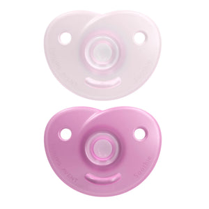 Avent 2-Pack Soothie Heart Pacifiers - Pink (0-3 Months) Default Title