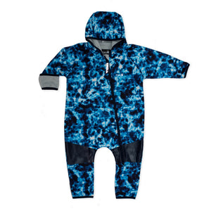 Therm All-Weather Fleece CosyDri Onesie Blue Tie Dye 6-12 Months Fall Winter 2022