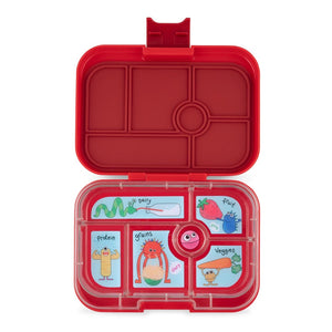 Yumbox Original 6-Compartment Lunch Box Wow Red with Monsters Tray - (Discontinued)