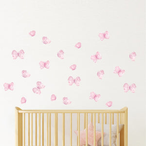 Peppy Lu Nursery Wall Decals Set - Pink Felicity Butterflies (Small) Default Title