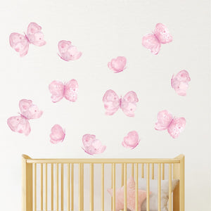 Peppy Lu Nursery Wall Decals Set - Pink Felicity Butterflies (Large) Default Title