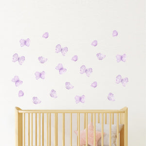 Peppy Lu Nursery Wall Decals Set - Purple Felicity Butterflies (Small) Default Title