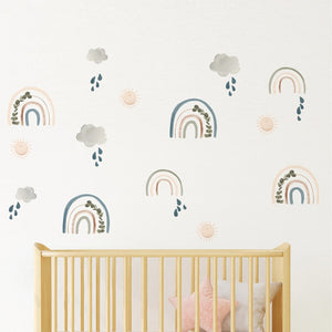 Peppy Lu Nursery Wall Decals Set - Sierra Rainbows (Medium) Default Title