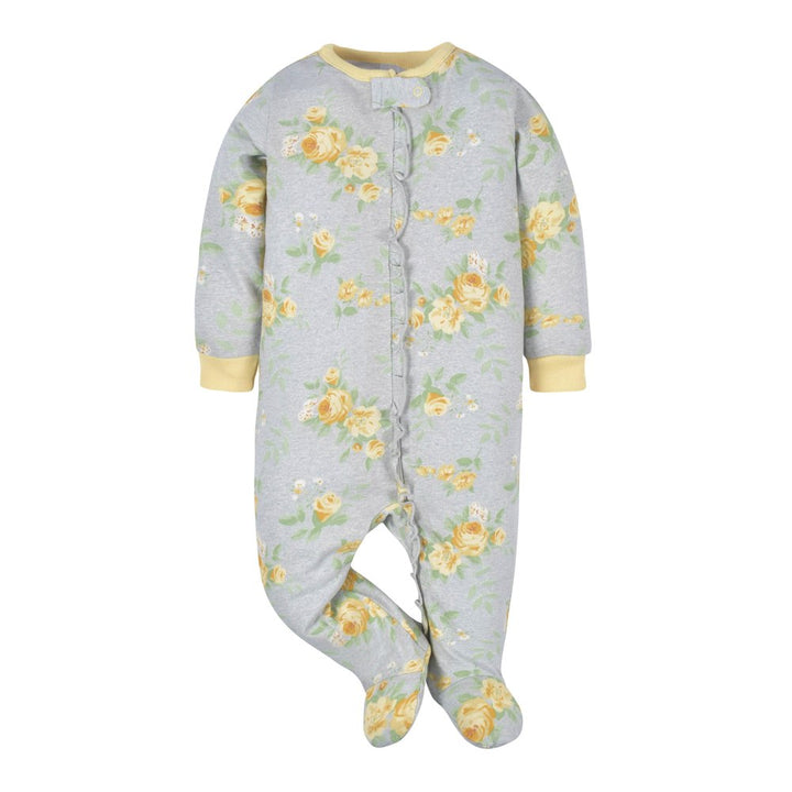 Gerber Childrenswear Sleep N' Play Sleeper - Golden Flowers (0-3 Months, 8-12 lbs) Default Title