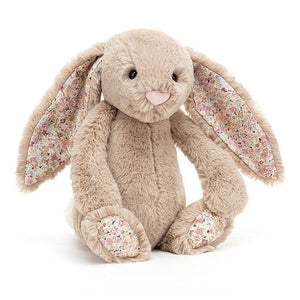 Jellycat Blossom Bunny Medium Plush Toy (12 inch) Bea Beige Bunny (Discontinued)