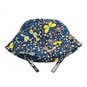 Calikids Cotton Lightweight Bucket Hat - Butterfly (Newborn, 0-3 Months) Default Title