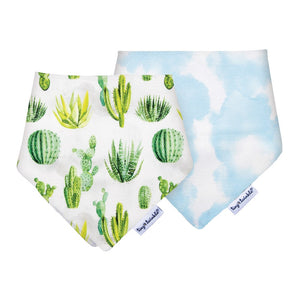 Tiny Twinkle 2-Pack Kaffle Bandana Bibs Set - Cacti Default Title