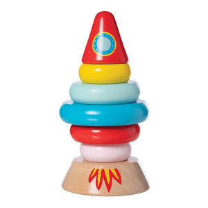 Manhattan Toy Magnetic Wood Stacker Rocket Toy Default Title