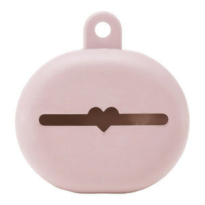 Hevea Natural Rubber Pacifier Keeper Case - Powder Pink Default Title