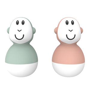 Matchstick Monkey Bathtime Wobblers - Green & Dusty Pink Default Title