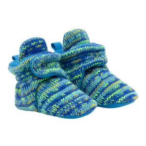 Robeez Sherpa Snap Booties - Marled Dean (0-3 Months) Default Title