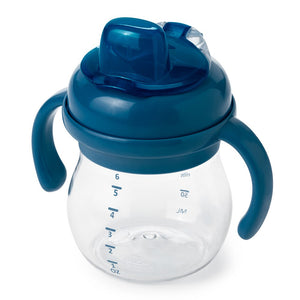 OXO Tot Transitions Soft Spout Sippy Cup with Removable Handles - Navy (6 oz) Default Title