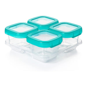 OXO Tot 4-Pack Baby Food Storage Blocks - Teal (6oz) Default Title