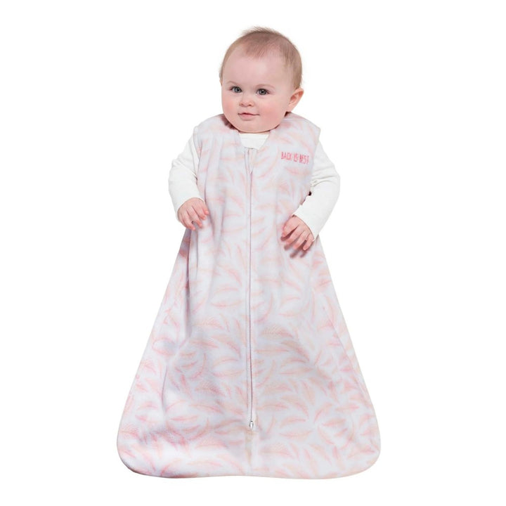 Halo Micro Fleece Sleepsack Wearable Blanket 1.0ToG - Pink Leaves (Large, 22-28 lbs)