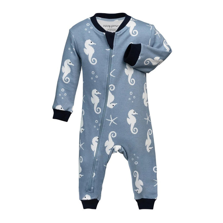 Zippy Jamz Organic Cotton Footless Sleeper - Seahorse (9-12 Months) Default Title