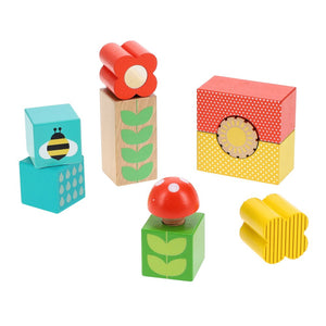 Petit Collage Wooden Discovery Blocks Set - Busy Garden Default Title