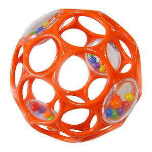 Oball 4 inch Rattle Ball - Orange Default Title