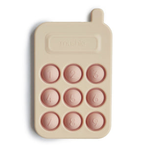 Mushie Phone Press Toy Blush (Discontinued)