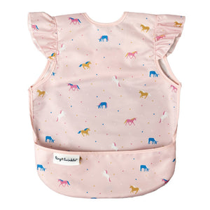 Tiny Twinkle Mess-Proof Ruffle Apron Bib - Unicorn Confetti Default Title