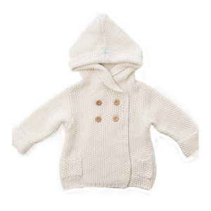 Beba Bean Crochet Knit Hoodie - Ivory (12-18 Months) Default Title