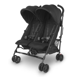 UPPAbaby G-Link V2 Double Stroller Jake (Black with Carbon Chassis)