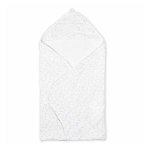 Necessities by Tender Tyme Muslin & Terry Cotton Hooded Towel - Grey Stars Default Title