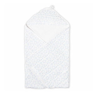 Necessities by Tender Tyme Muslin & Terry Cotton Hooded Towel - Blue Stars Default Title