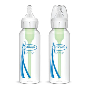 Dr. Brown's 2-Pack Natural Flow Anti-Colic Options+ Narrow Baby Bottles Set - 8 oz Default Title