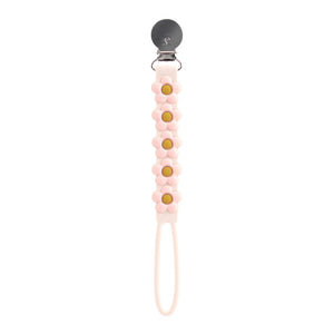 Loulou Lollipop Beadless Pacifier Clip Daisy Cream (Discontinued)