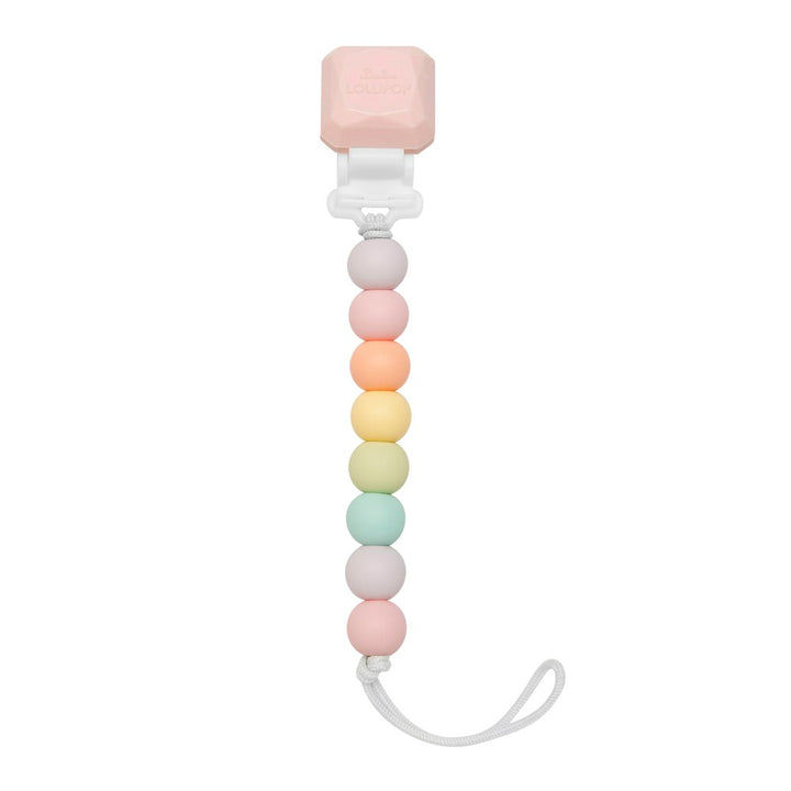 Loulou Lollipop Lolli Gem Pacifier Clip Cotton Candy