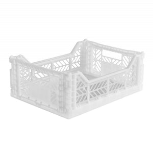 Aykasa Midi Foldable Storage Crate - White Default Title