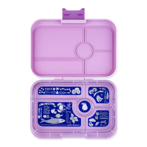 Yumbox Tapas 5-Compartment Lunch Box Seville Purple with Bon Appetit Tray (Discontinued)