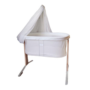 BabyBjorn Cradle with Canopy and Organic Cotton Fitted Sheet Bundle - White Default Title